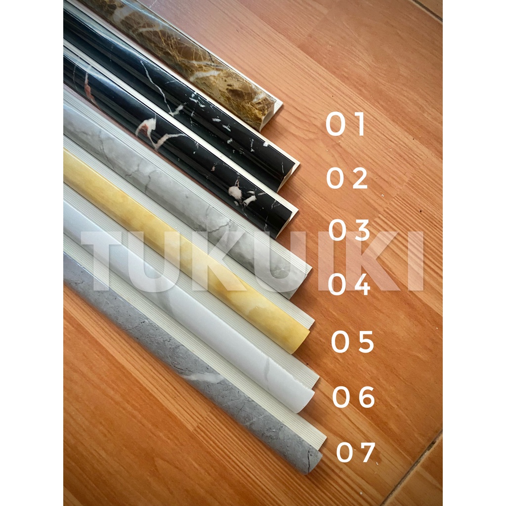 PVC tile trim kuku macan pvc bon bon