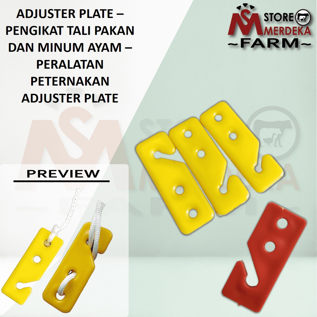 Adjuster Plate – Pengikat Tali Pakan Dan Minum Ayam – Peralatan Peternakan Adjuster Plate