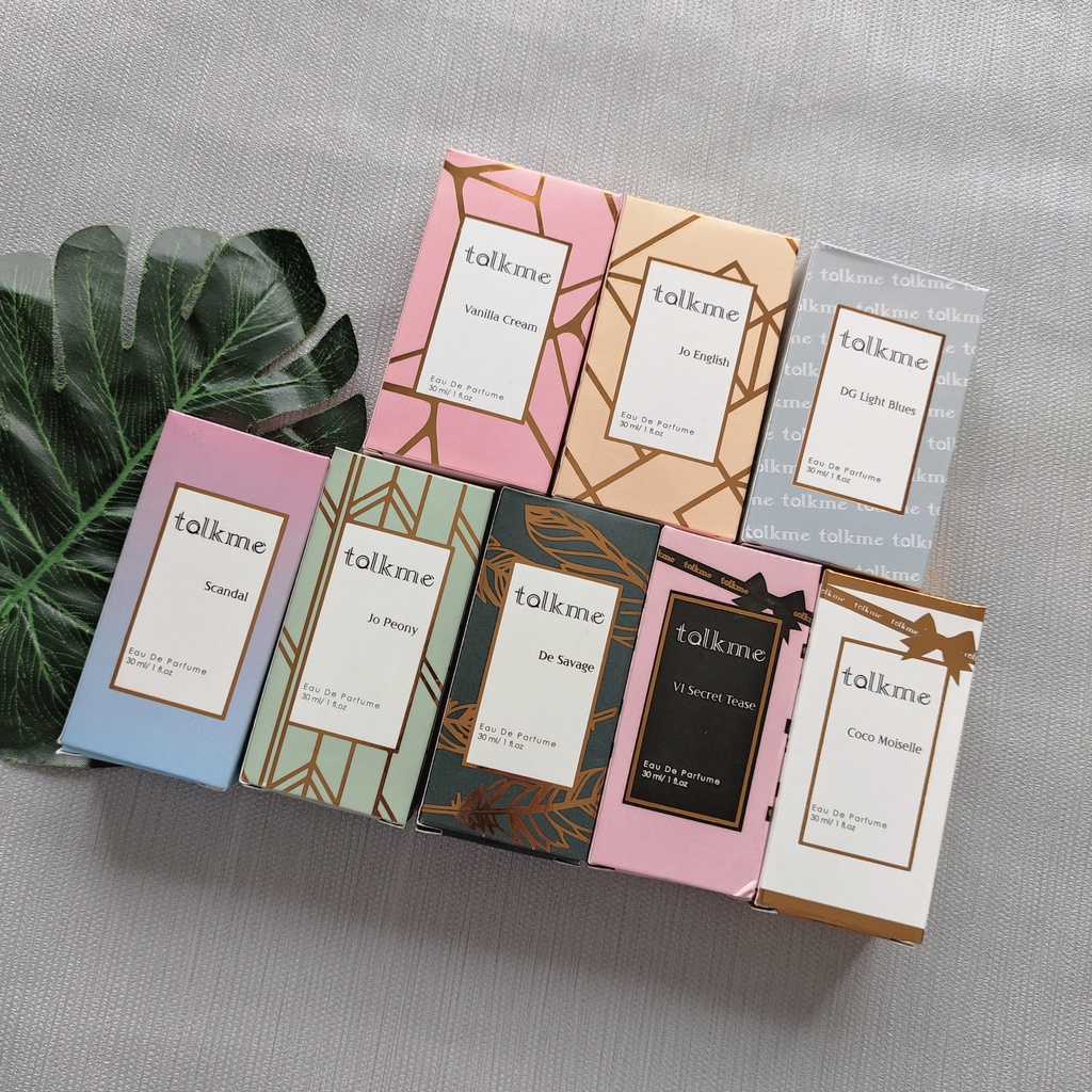 Talk Me Parfum 30ML TalkMe Parfume JO PEONY - DE SAVAGE - VANILLA CREAM - BACCARAT - VI SECRET TEASE