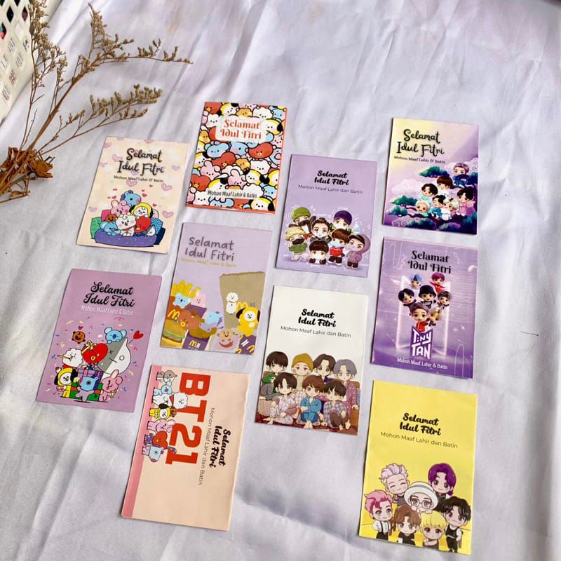 

AMPLOP BTS / AMPLOP LEBARAN BTS / BTS / TINY TAN / BT21 / AMPLOP LEBARAN