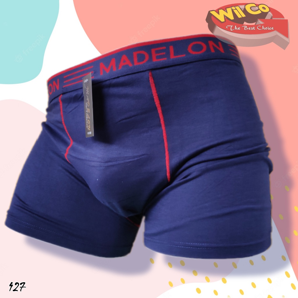 K427 - [Harga Per 1 Potong] CELANA DALAM [BOXER] PRIA MADELON SIZE M - XL