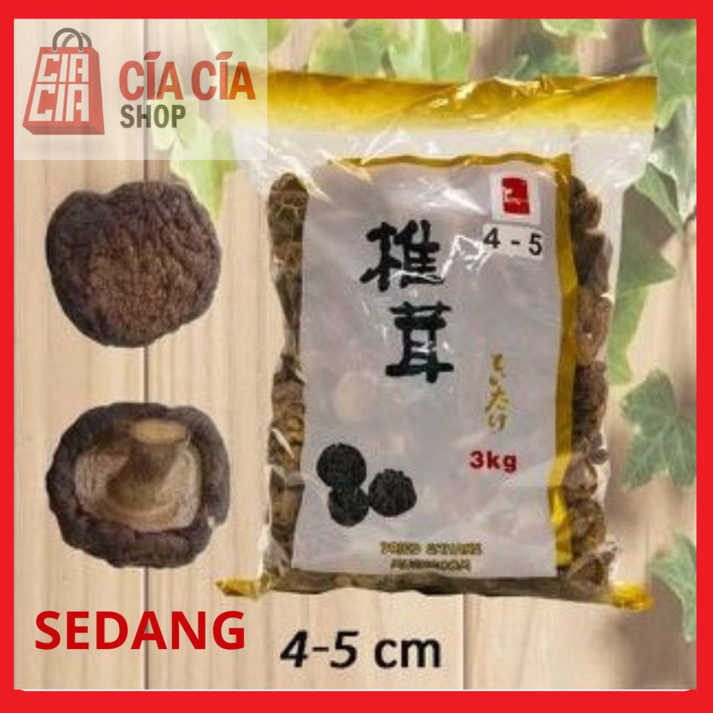 Jamur Shitake Kering 3 kg PREMIUM IMPORT Dried Mushroom Hioko Tongku Xiangku Shiangku