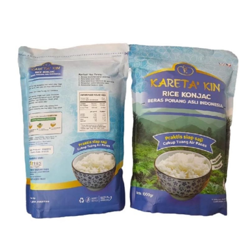 

BERAS PORANG 100% ORIGINAL SHIRATAKI RICE KONJAKU FUKUMI 1KG