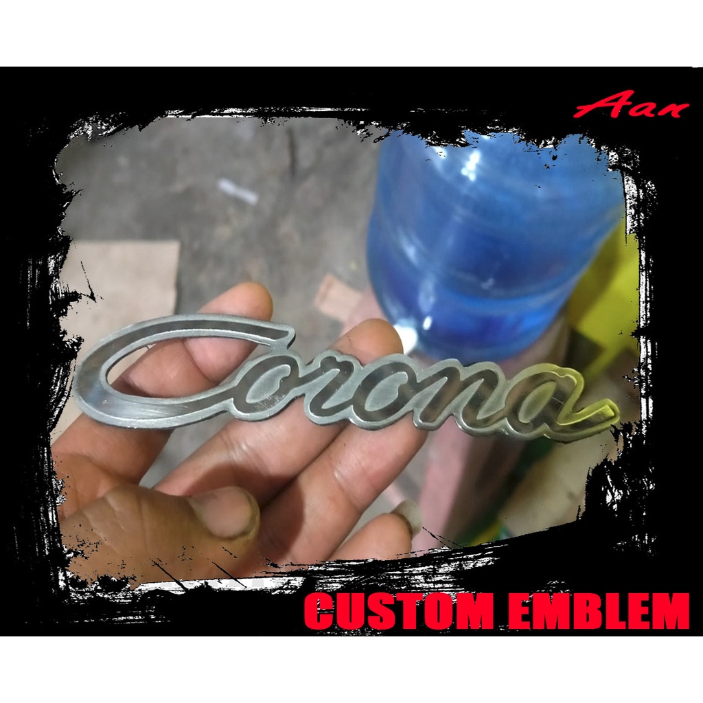 Emblem Custom Mobil Corona Stainless
