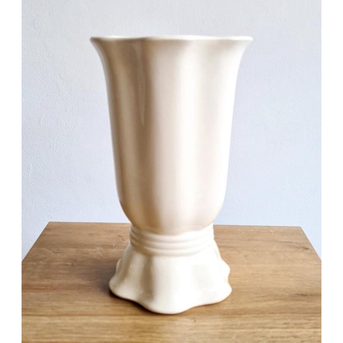 Vas/ Vase / Pot Bunga Keramik Kecubung kaki Tinggi