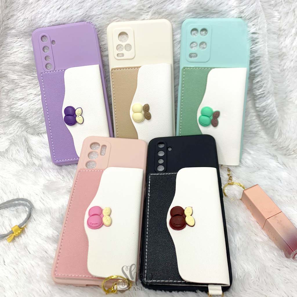 Case dompet + Ring for Vivo Y22 Y35 Y15S Y01 Y12/Y11/Y15/Y17 Y20/Y12S Y20S/Y30S Y30/Y50 Y91/Y93/Y95 