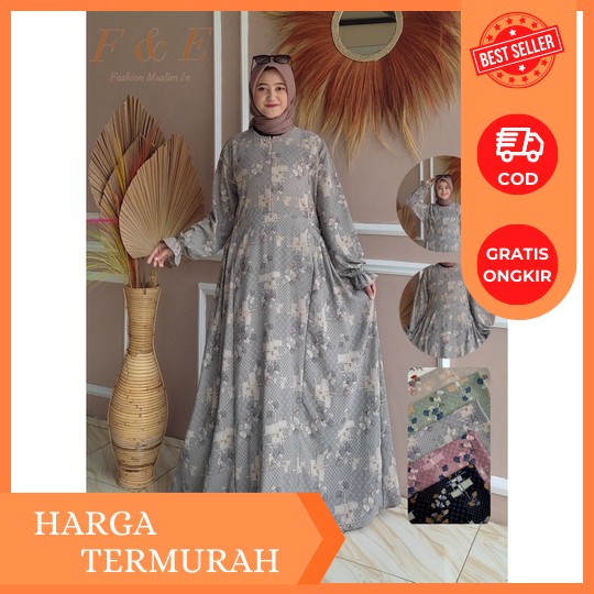 Innara Dress Gamis Model Overall Remaja Dress Terbaru Gamis Lebaran Terviral 2023 Bahn Crinkle Gamis
