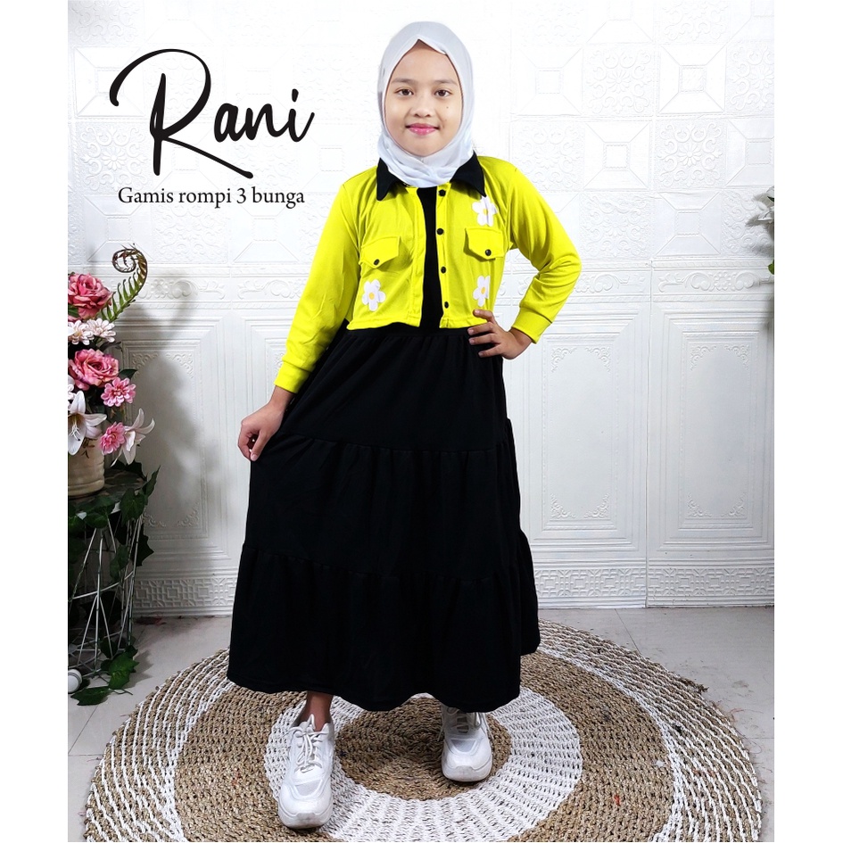 CKids Gamis Rompi 3 Bunga Rani