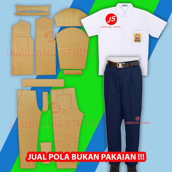 Pola Instan Seragam SMP [ Pola Baju Jamblang Studio ]