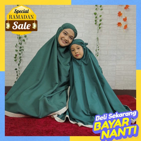 [Puby] Mukena Nabila Mom & Kids By Mouza | Mukena Anak & Ibu | Mukena Couple Mukena Couple Ibu Anak 