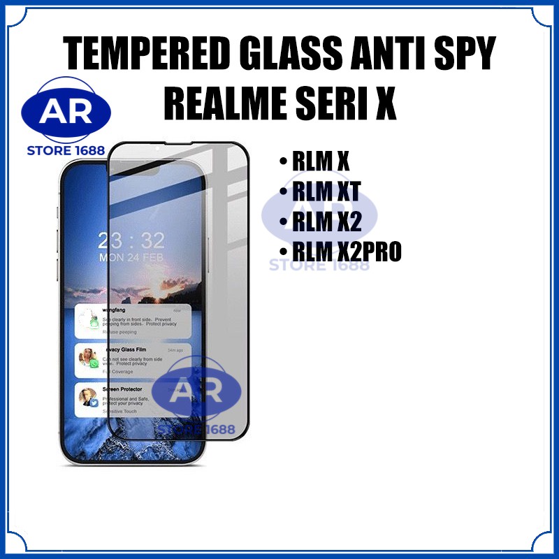 TEMPERED GLASS CERAMIC SPY  ANTIGORES KACA KOMPATIBEL realme SERI X,RLM X,RLM XT,RLM X2,RLM X2PRO