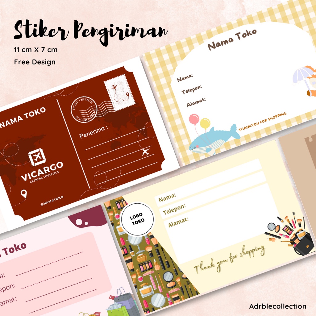 

Custom Stiker Label Pengiriman