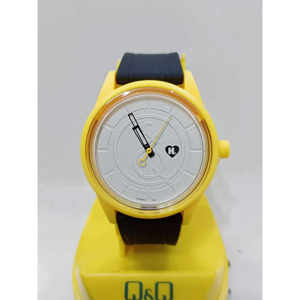 Jam Tangan Wanita Stylist Casual Karet Rubber Original Q&amp;Q QnQ QQ Smile Solar RP00 Series