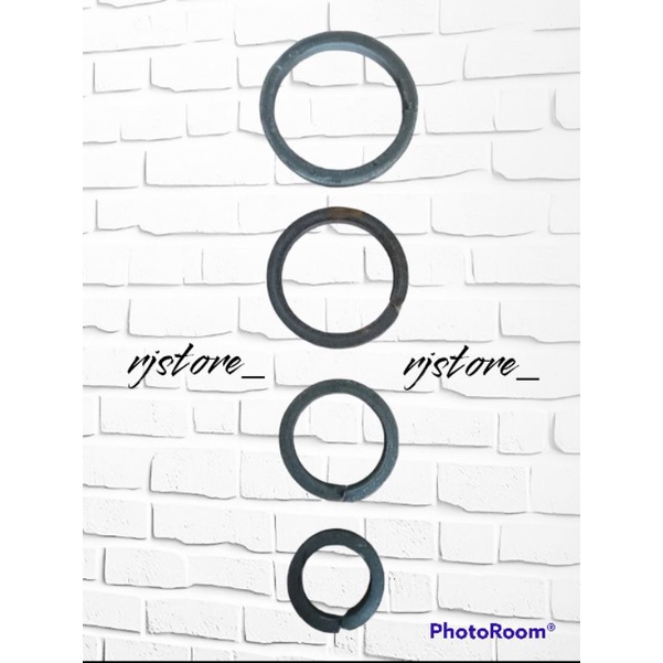 Lingkaran nako ring leter (0)besi tempa ,ornamen aksesoris pagar besi