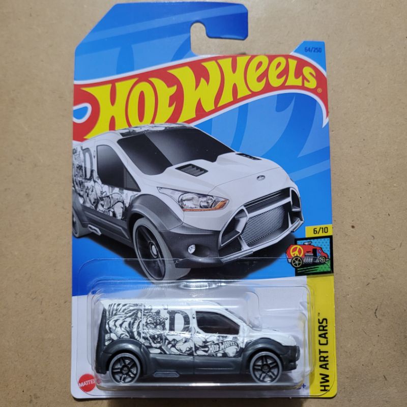 HOT WHEELS FORD TRANSIT CONNECT / HW ART CARS [ WHITE BLACK ]