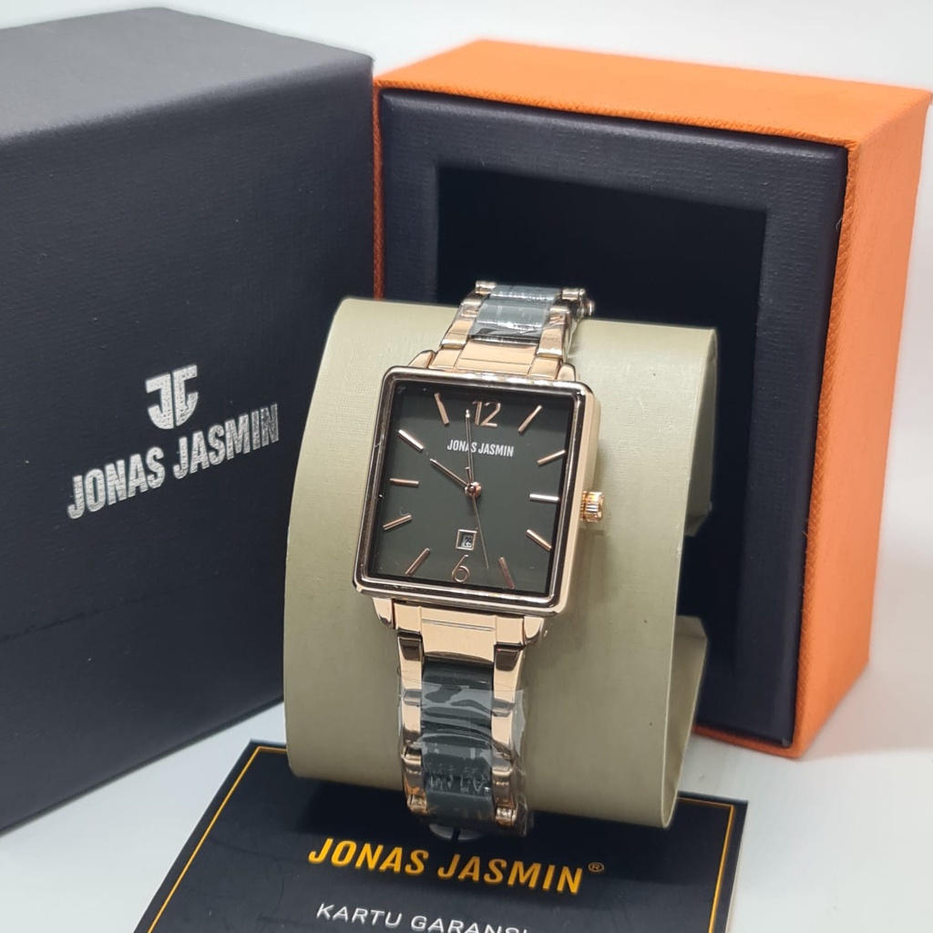 Jam Tangan Fashion Wanita Analog Jonas Jasmin JJ 2243 Rantai Original Tahan Air