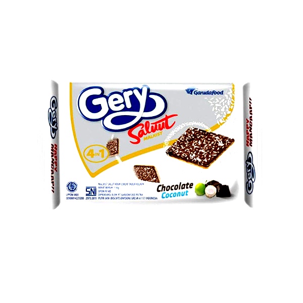 Promo Harga Gery Malkist Saluut Chocolate Coconut 105 gr - Shopee