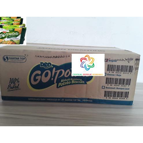 

PROMO Go!potato Biscuit Kentang [12gram /160pcs/1 karton ]