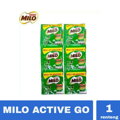 MILO NESTLE susu coklat activ go renceng 10x22 gram