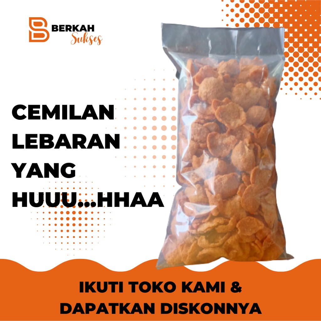 

Cemilan Kiloan Grosir Termurah Kerupuk Pedas Bulat