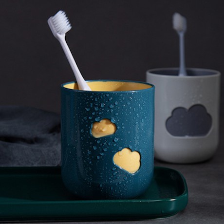 COD Gelas Sikat Gigi Kumur Motif Awan Lucu Warna Warni