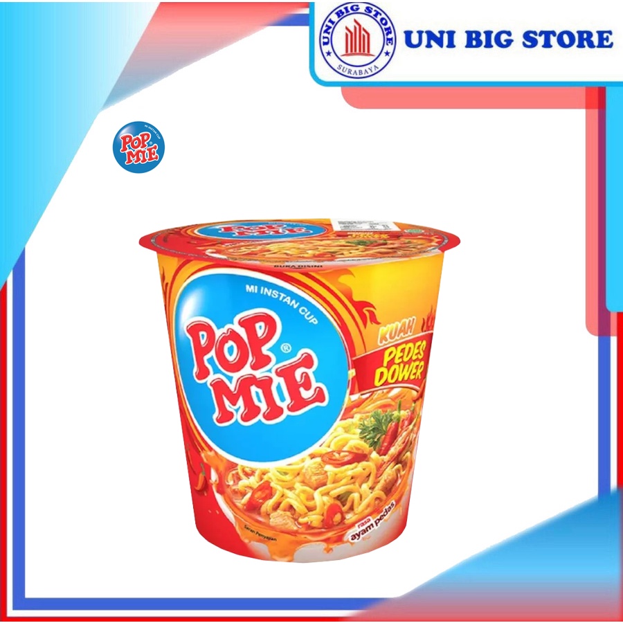 

Pop Mie Mi Kuah Pedas Dower Ayam 75 gr Instant Noodle Cup