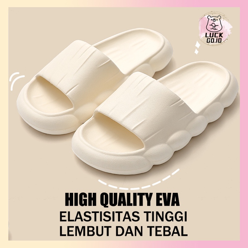 Sendal Slop Sendal Wanita Jelly Import Sendal Wanita Kekinian Sandal Karet Sandal Rumah Empuk Berkualitas Slipper Sandal Couple Polos EVA