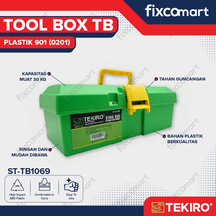 Tekiro Tool Box Plastik 0201 / Tempat Perkakas / Kotak Perkakas