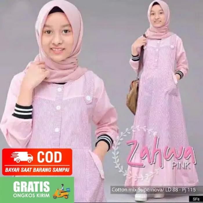 Baju Gamis Anak Perempuan Busana Muslim Remaja Tanggung 12 Tahun -
