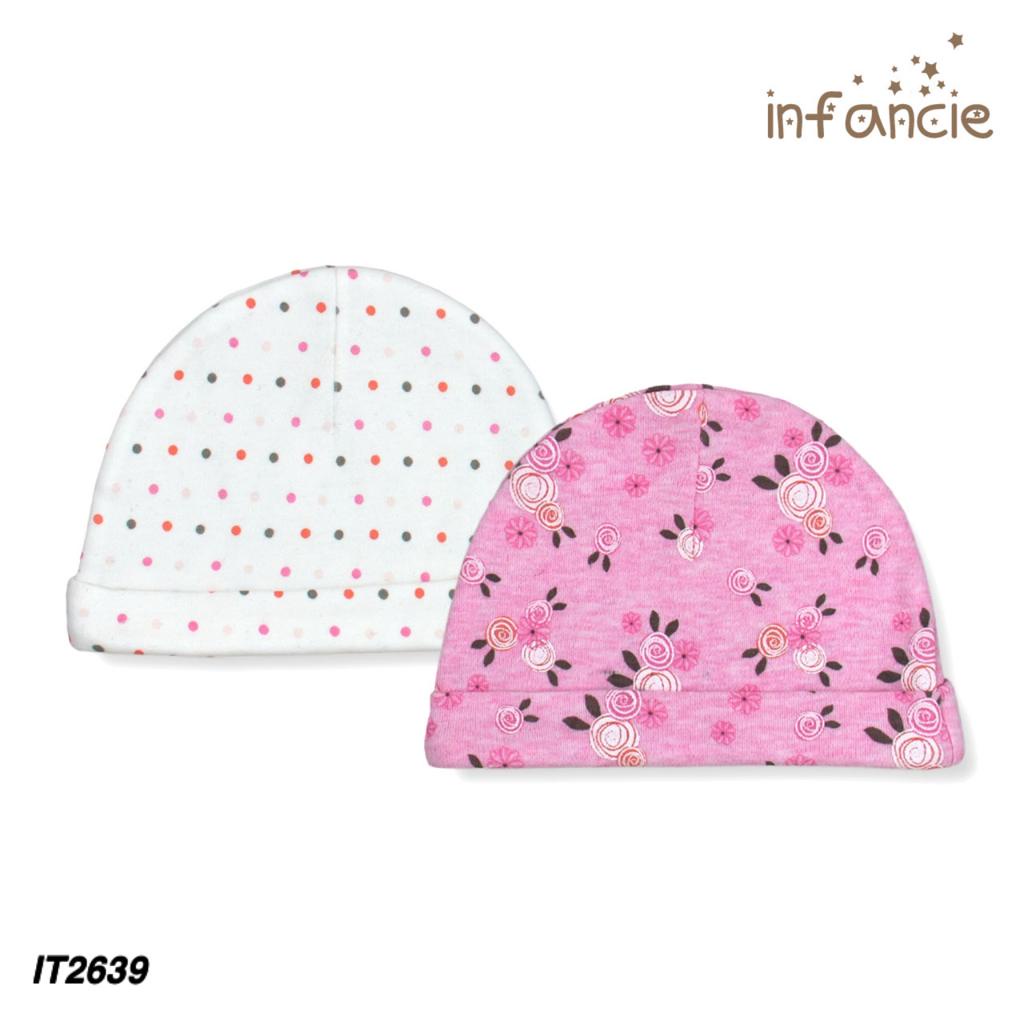 Infancie 2pcs Baby Hat 0-6 Bulan WARNA RANDOM