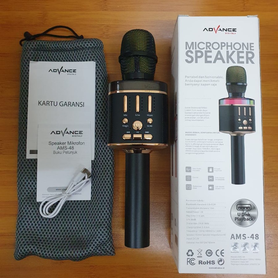 Advance Karoke Speaker Mic Bluetooth Multimedia AMS-48