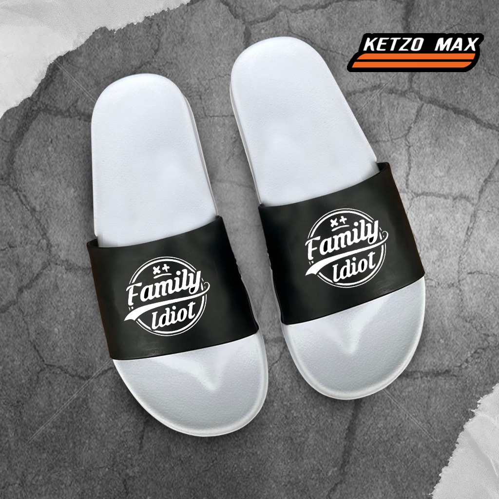 SANDAL SELOP KETZO MAX BAHAN KARET DESIGN SIMPLE(WHT)