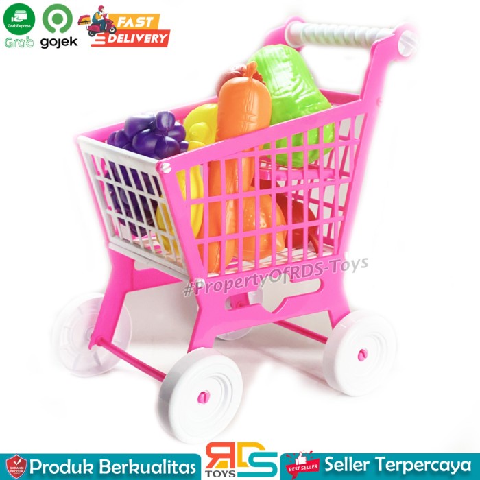 mainan anak  Mainan Anak Perempuan Keranjang Belanja Mainan Anak Troli Buah Buahan(R7M2) Terlaris ma