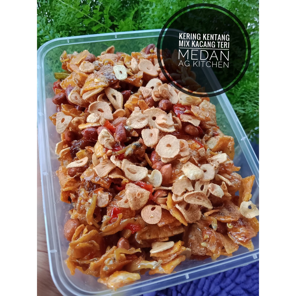 

KERING KENTANG | MIX KACANG TERI 450 Gram