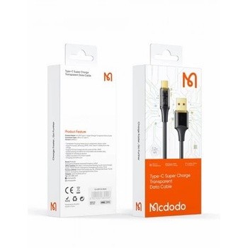 Kabel Data Type C MCDODO CA-2090 CA-2091 Transparent Fast Charge 100W