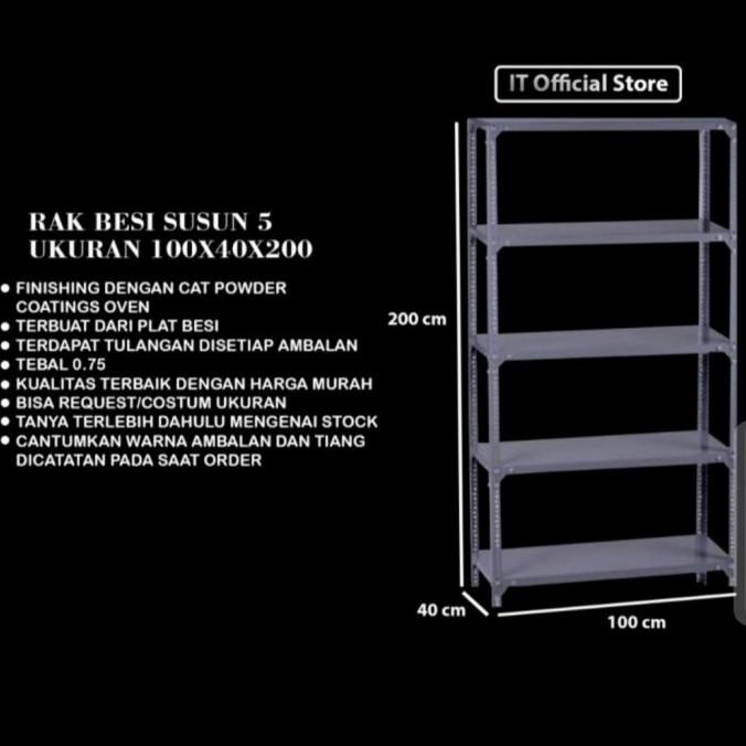 Rak Besi Siku/Rak Besi Siku Susun 5#Rakbesimurah