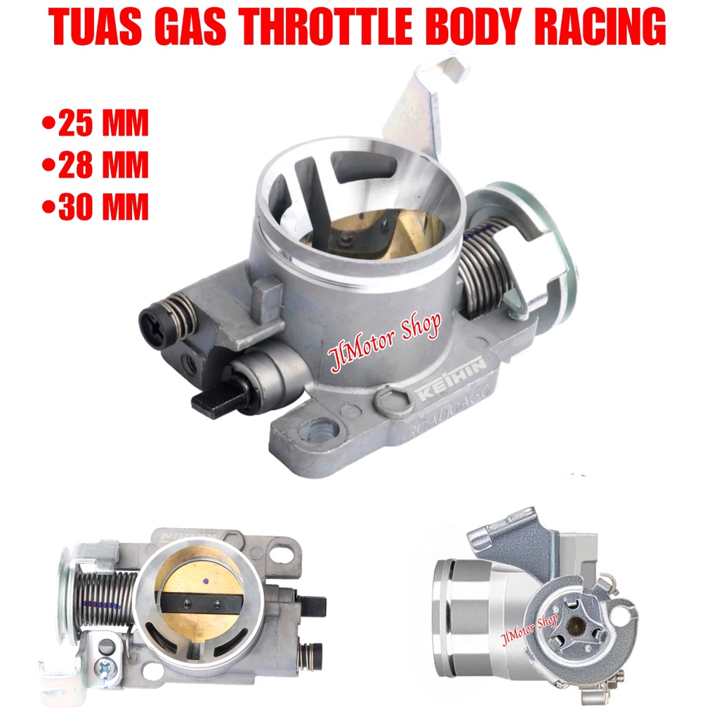 Tuas Gas Racing Throtle Throttle Body TB Racing 25 28 29 30 32 34 Supra 125 Fi Beat Fi Vario 110 125 150 FI VERZA MEGAPRO SCOOPY Blade Fi Revo Fi Dll - Tuas Gas Wave 110i Wave 125i