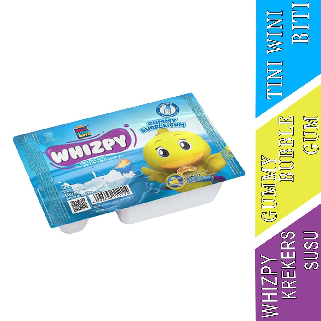 

Rasa Gummy Buble Gum- Tini Wini Biti- Whizpy Crackers- 22g