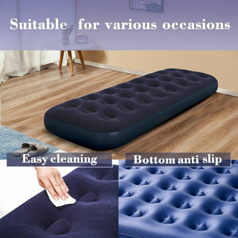 Kasur Tiup SINGLE 67000 Bestway 185x76x22cm/ Kasur Angin Pompa Matras 1orang