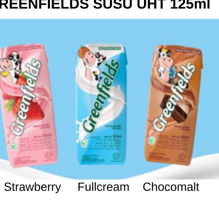 

❆ GREENFIELDS Susu UHT 125ml X 40 pcs (1 Karton) ←