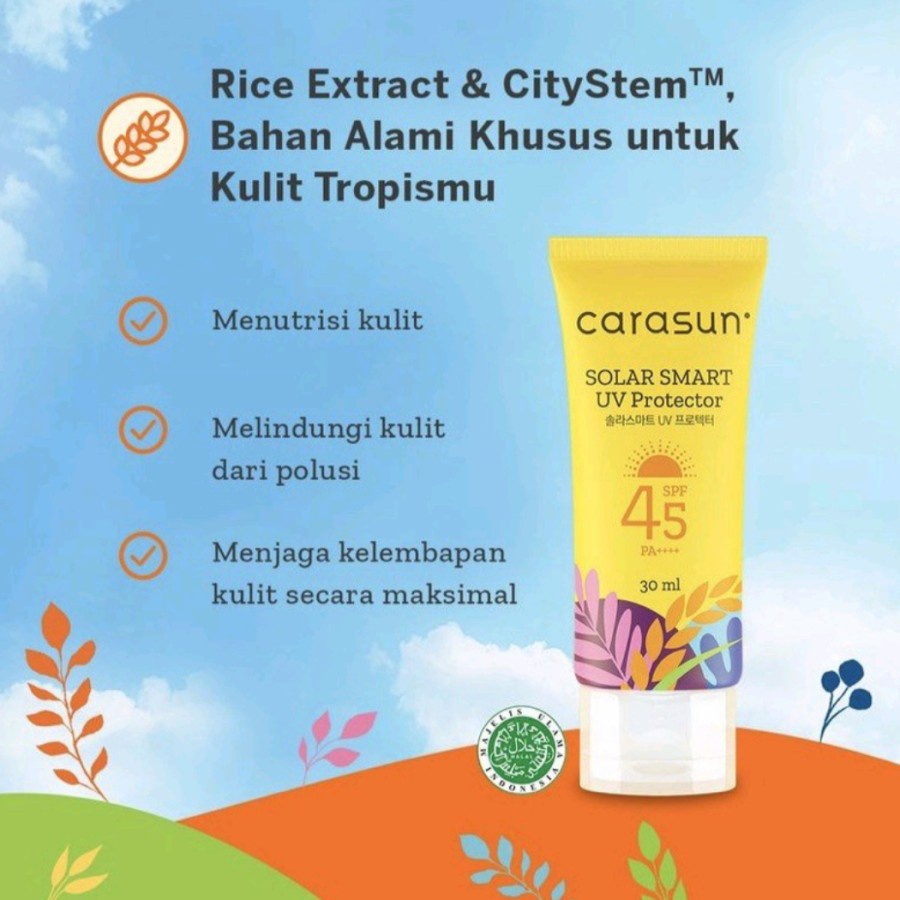 Carasun Solar Smart UV Protector SPF 45 PA ++++ (30ml/70ml)