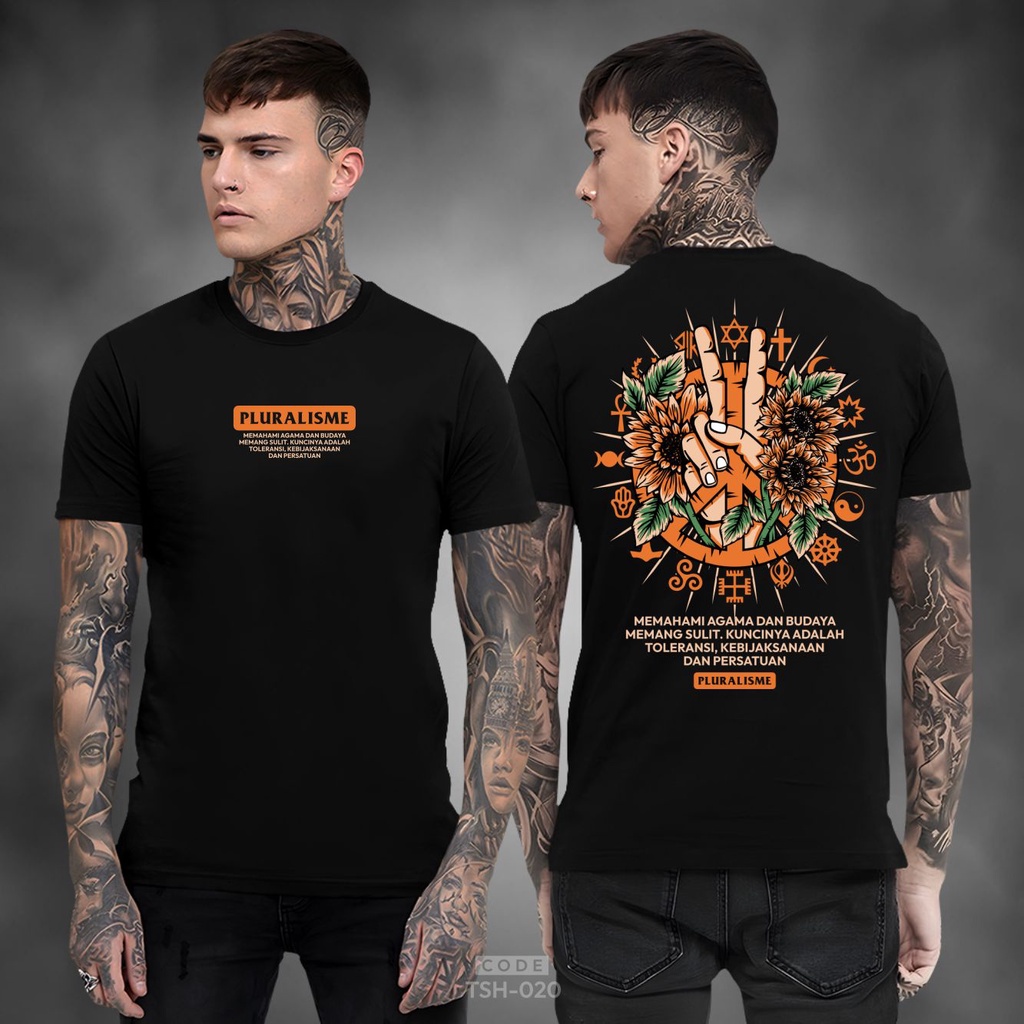 KAOS PLURALISME BAJU PLURALISME BERAGAMA SUN FLOWER