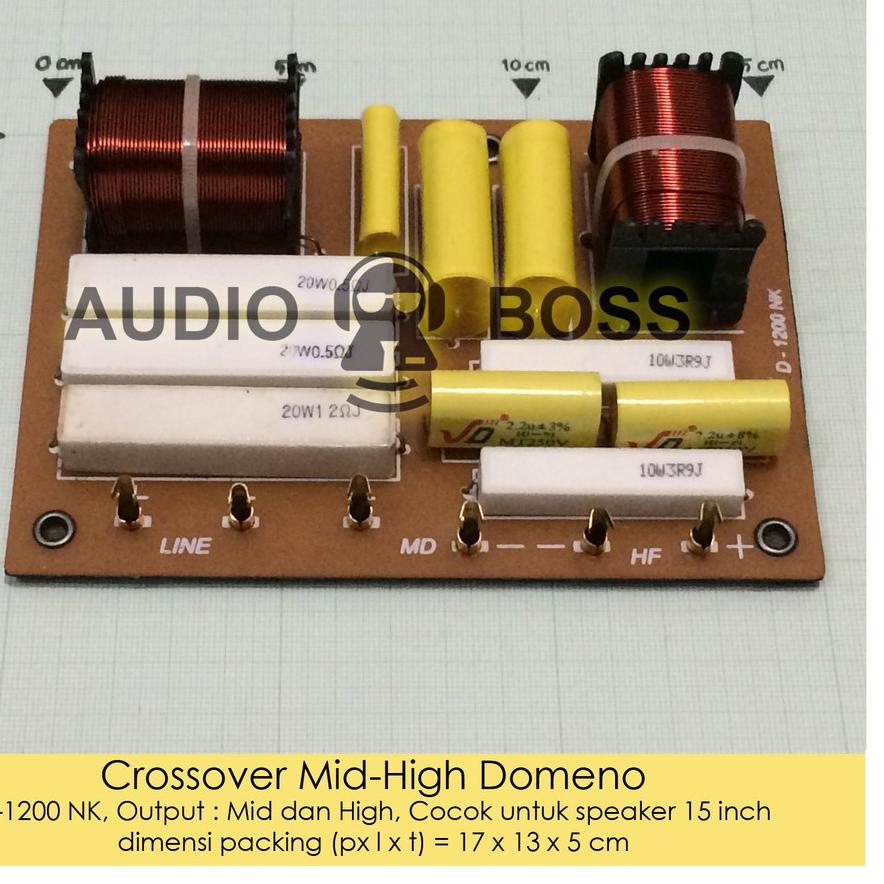 ✲ Crossover Pasif Mid High Domeno - Crossover Output Mid High D-1200 NK ✭