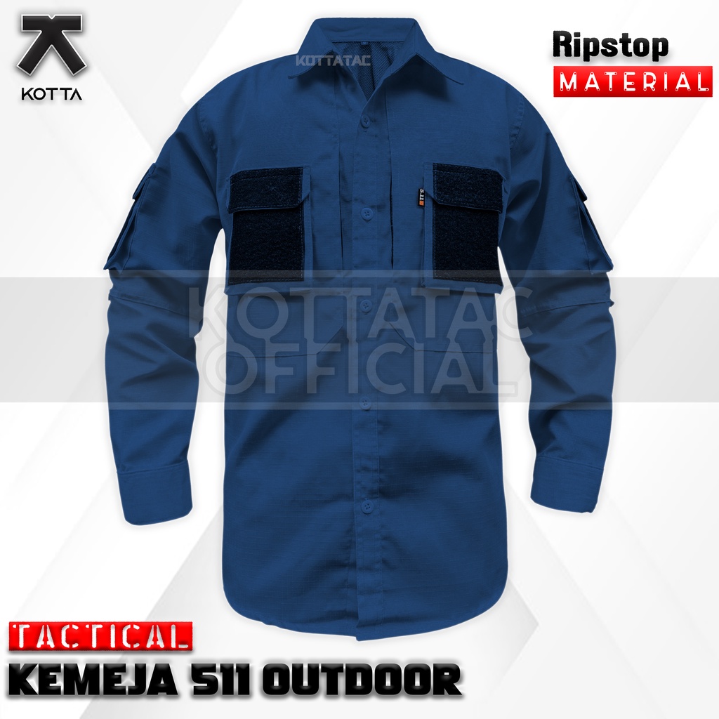 KEMEJA TACTICAL 511 NAVY BIRU DONGKER LENGAN PANJANG - KEMEJA OUTDOOR BIRU DONGKER - KEMEJA PDL NAVY - KEMEJA TACTICAL NAVY - KEMEJA TIM - KEMEJA LAPANGAN