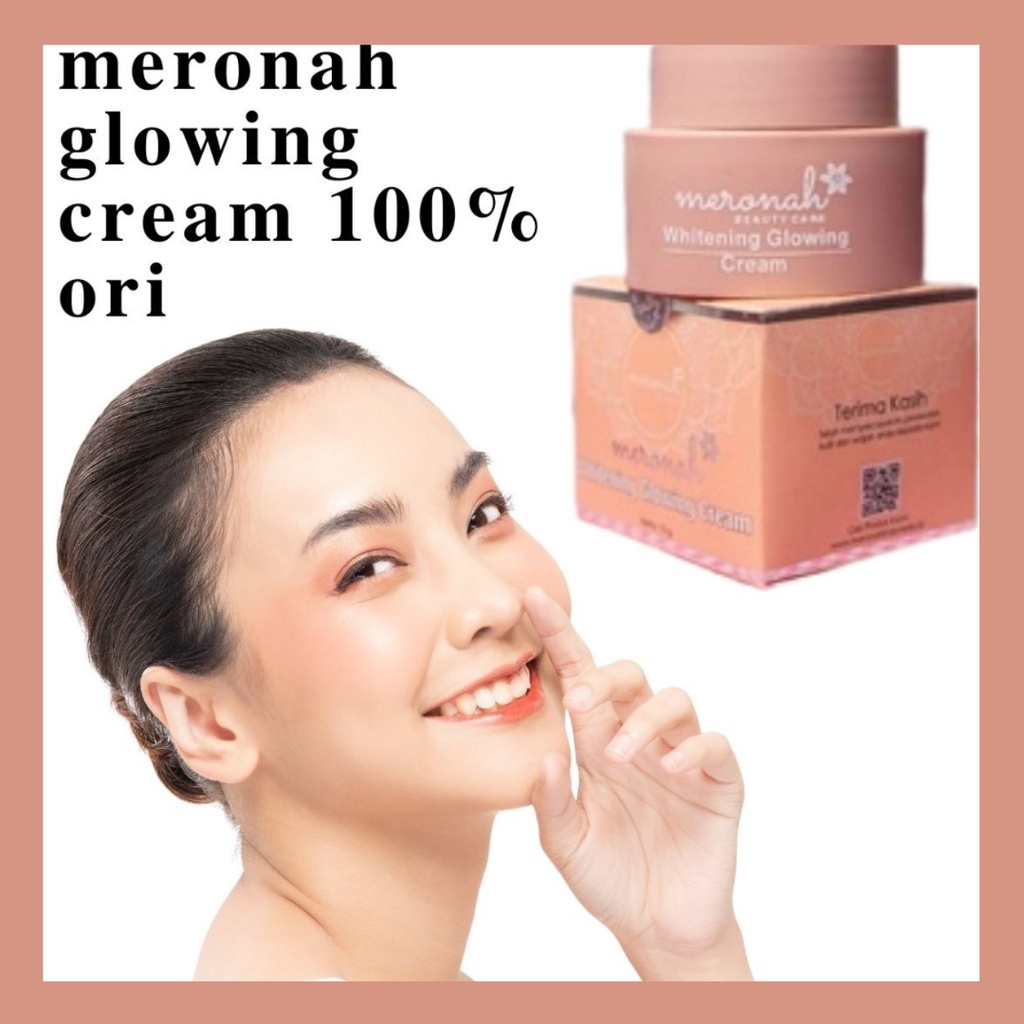 bedak meronah glowing menutupi bekas jerawat cream whitening menghilangkan flek hitam di wajah meron