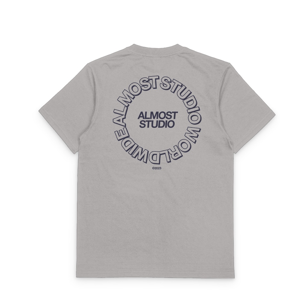 Almost Studio - T-Shirt - Outline - Grey