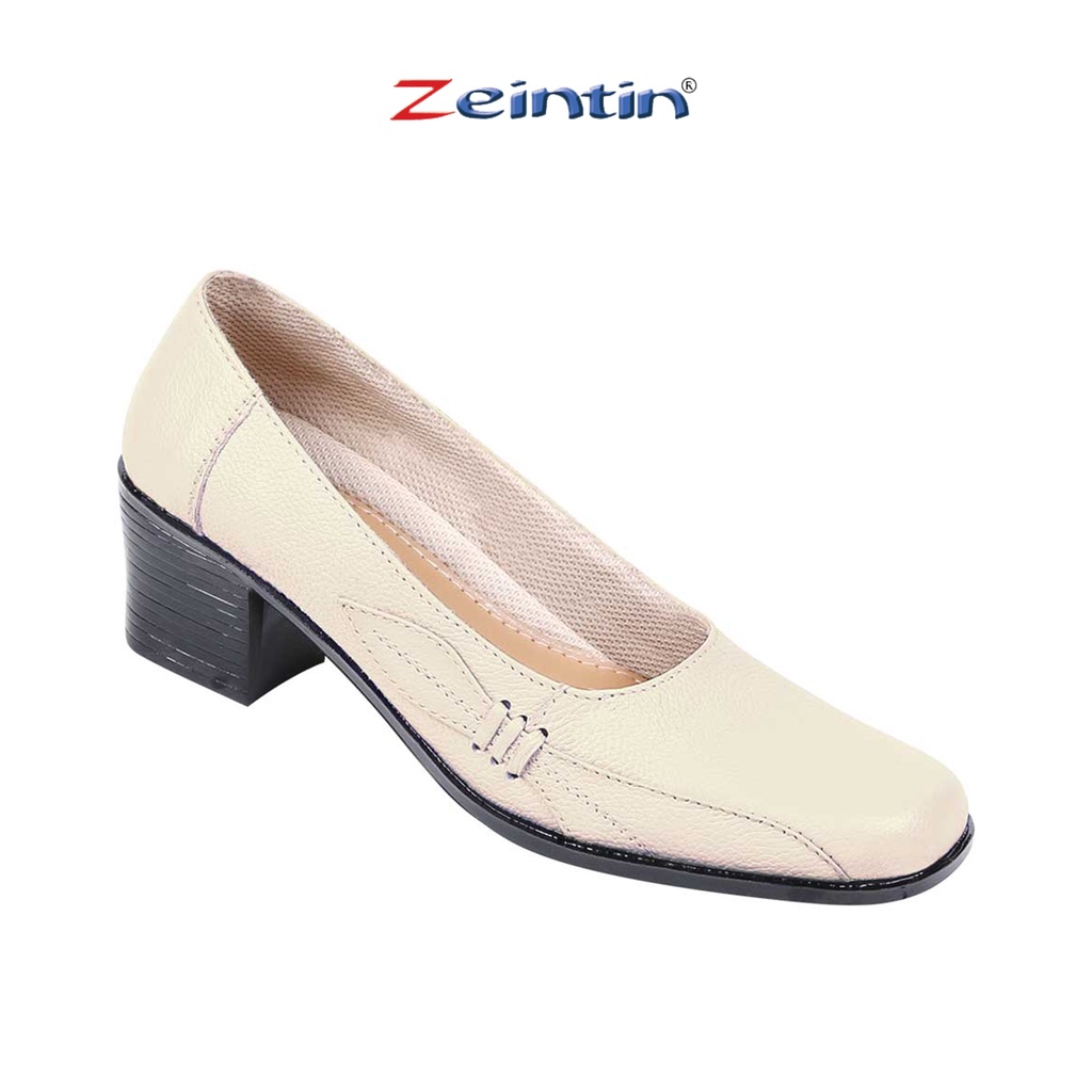 Zeintin - Sepatu Wanita Pantofel Flat Loafers Kulit Asli Kasual Formal Fashion Sepatu Kerja Kuliah Sekolah Wanita Nyaman ZA