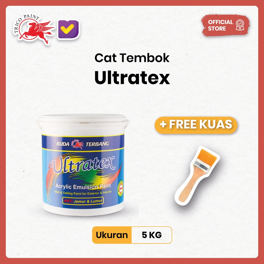 Cat Kuda Terbang - Ultratex ( Cat Tembok/Dinding ) - 5Kg - Cat Tembok