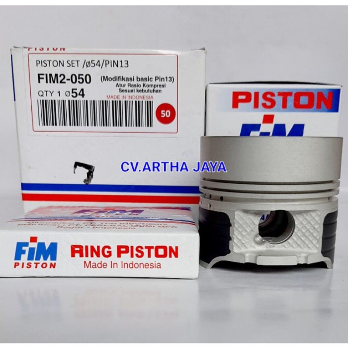 Piston Kit Fim Fim2 Custom Dome Mentah Pen 13 ( 53,5 / 54 / 54,5 / 55)
