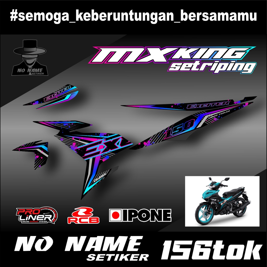 Sticker Striping Variasi Mx King (156tok) - Striping Motor Mx King